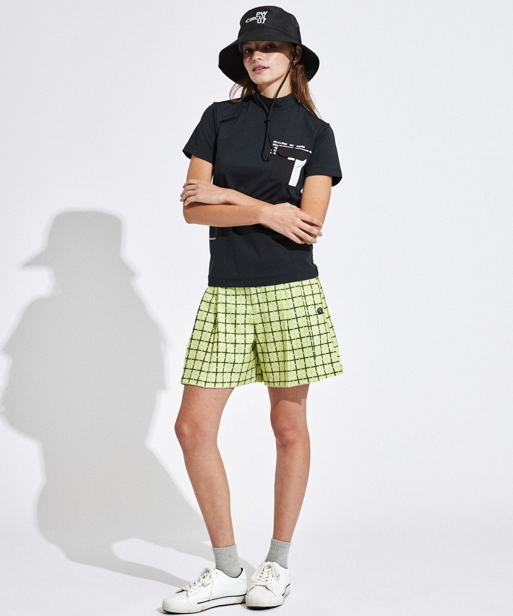 PW CIRCULUS 【UVカット / 吸水速乾 / 伸縮性抜群】【WOMEN】ポケットモック T ゴルフウェア レディース 