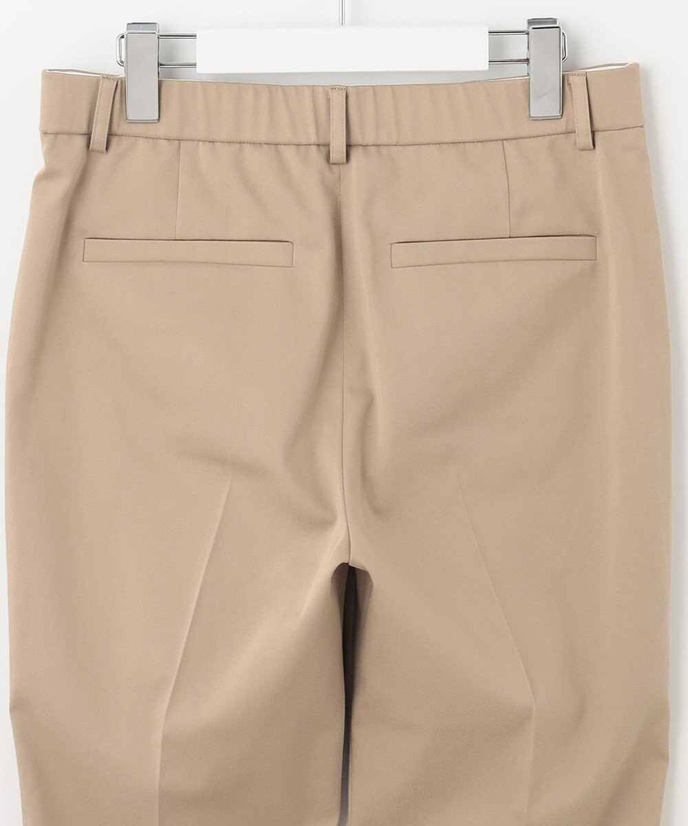 自由区 【XXSサイズ～/接触冷感/洗える】サテンストレッチ テーパードパンツ 