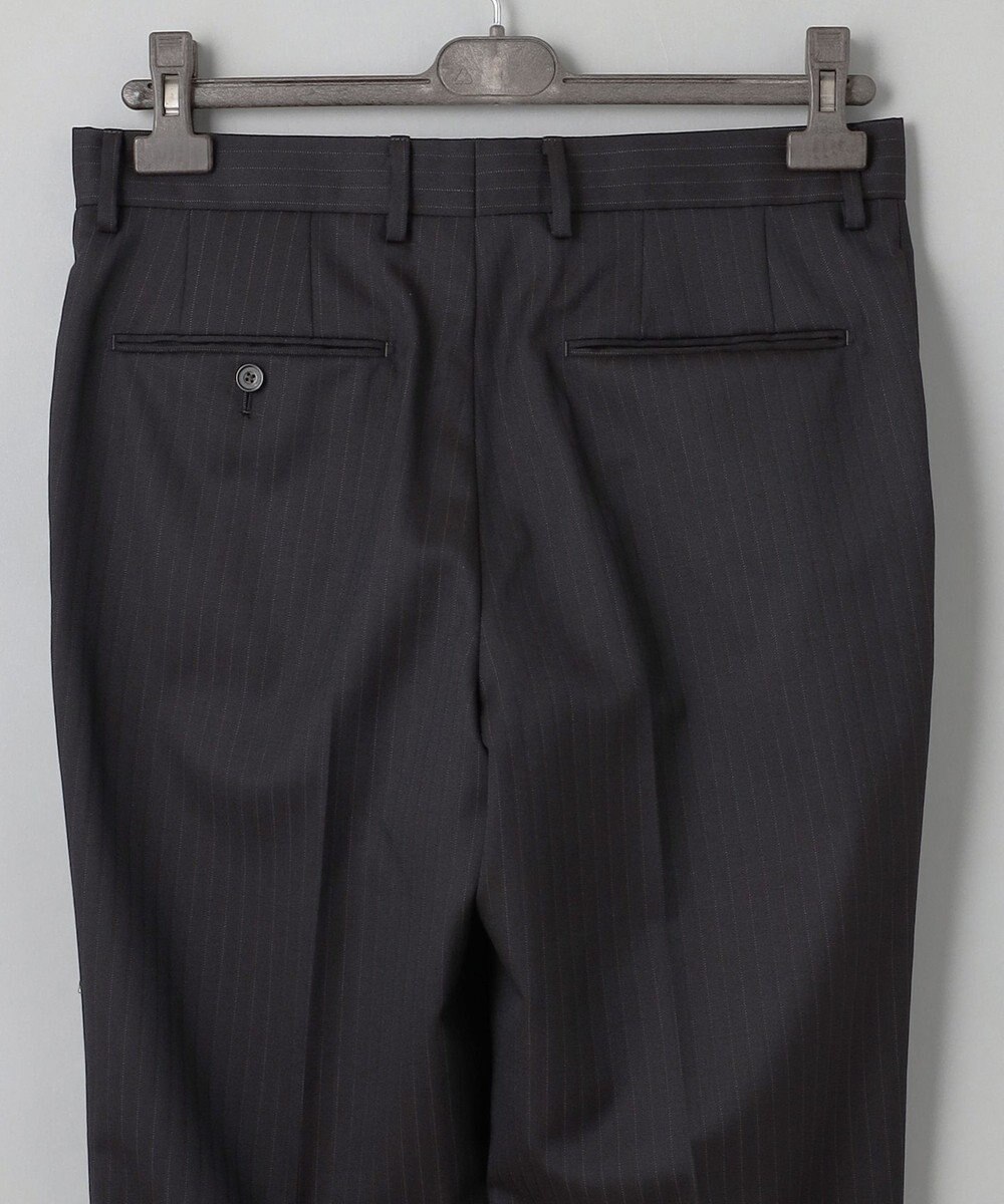 GOTAIRIKU シワになりにくい【御幸毛織/みゆきけおり】DRY SPINNER(ドライスピナー)スーツ（ブラウンストライプ） 