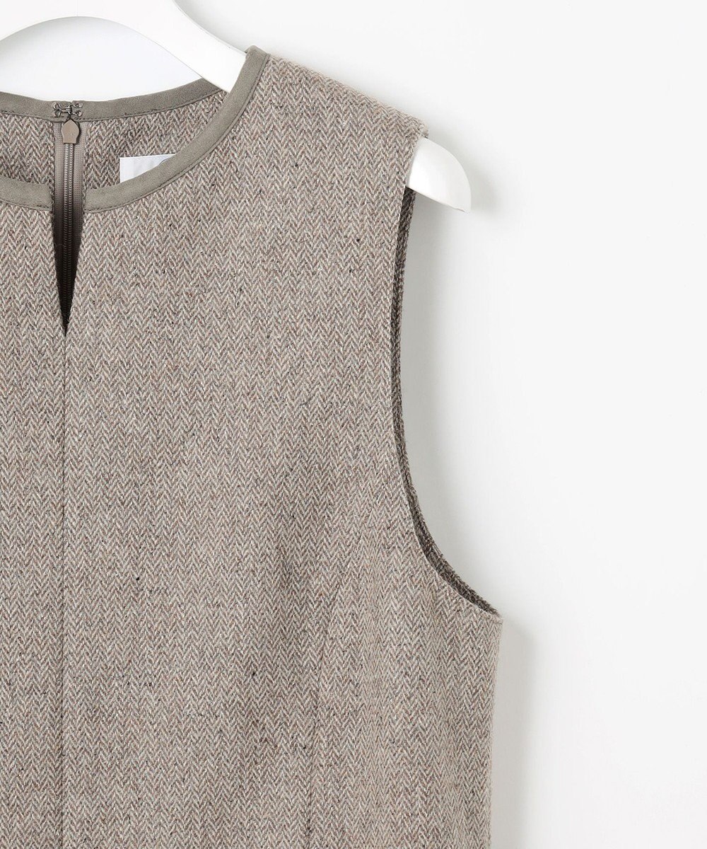 J.PRESS LADIES L ネップヘリンボーン ジャンパースカート 