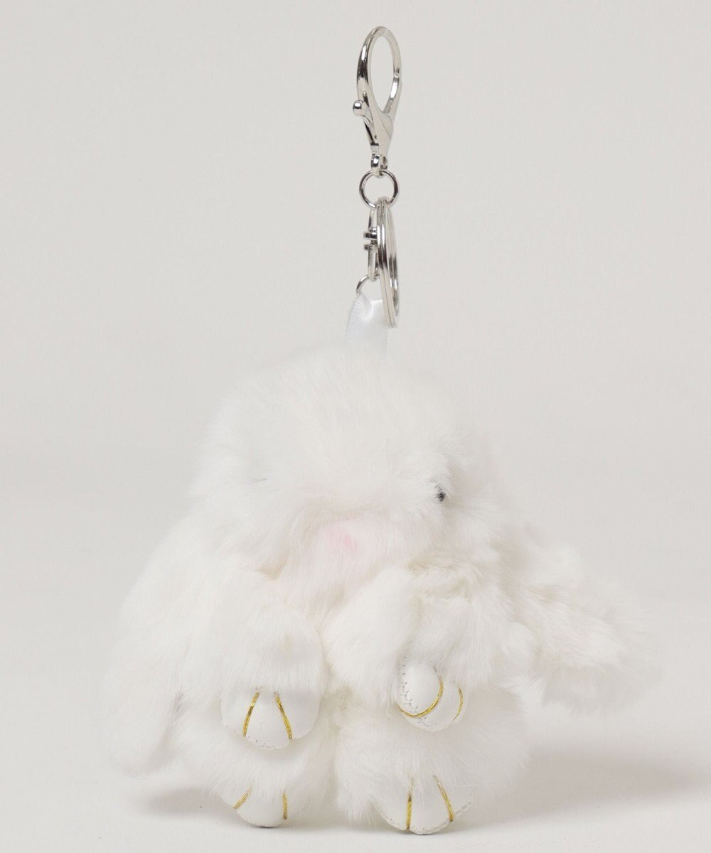 WEGO もふもふうさぎぬいぐるみキーホルダー 