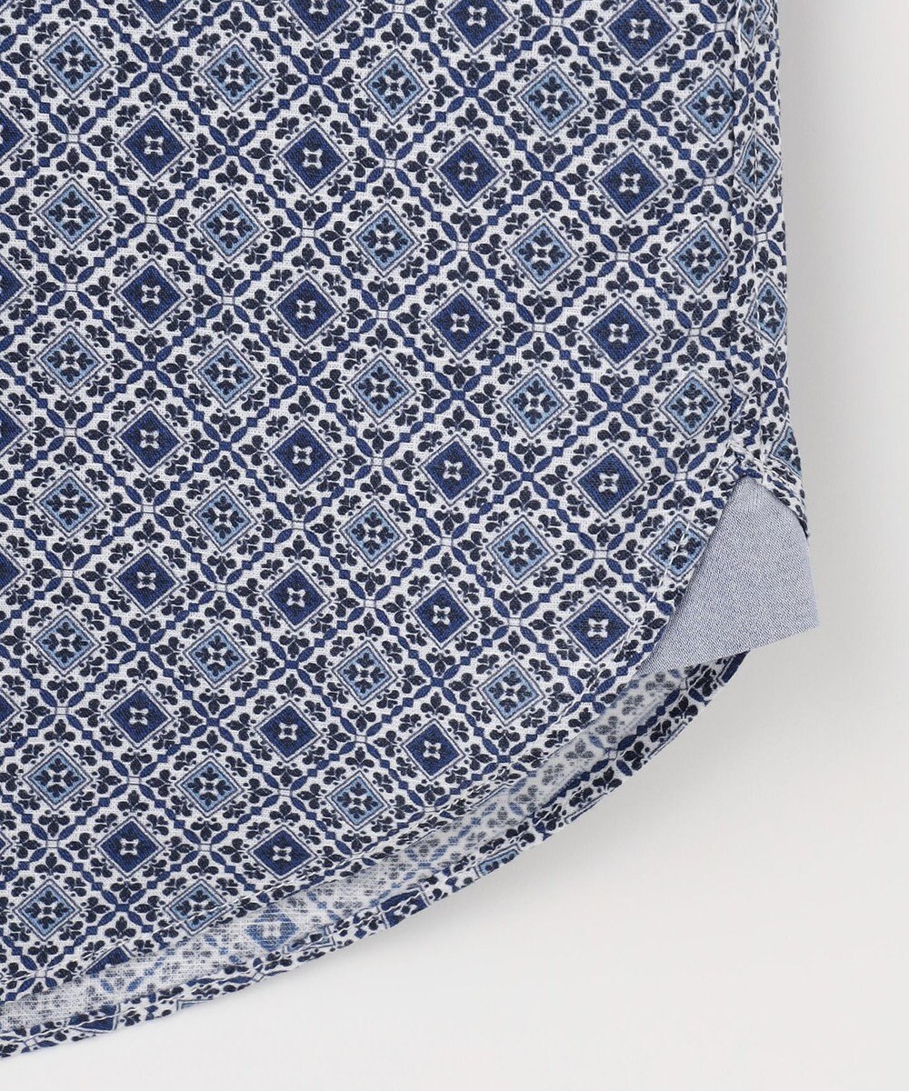 JOSEPH ABBOUD 【サスティナブル】リヨセルリネンプリント シャツ 