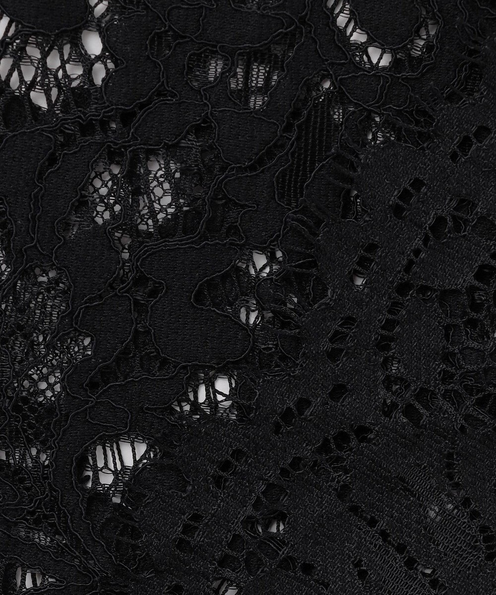 UNFILO L レースヘム ギャザーブラウス 