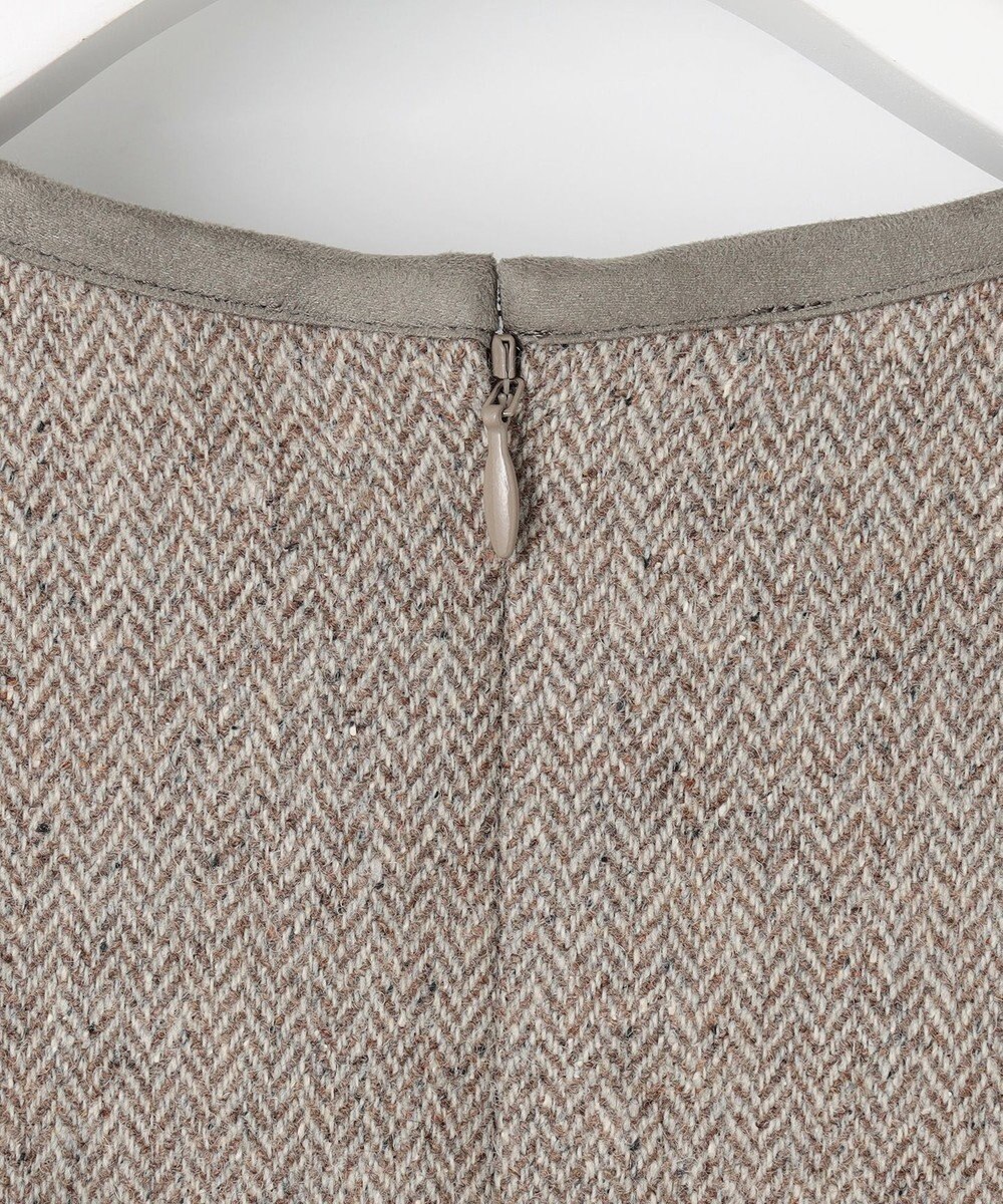 J.PRESS LADIES L ネップヘリンボーン ジャンパースカート 