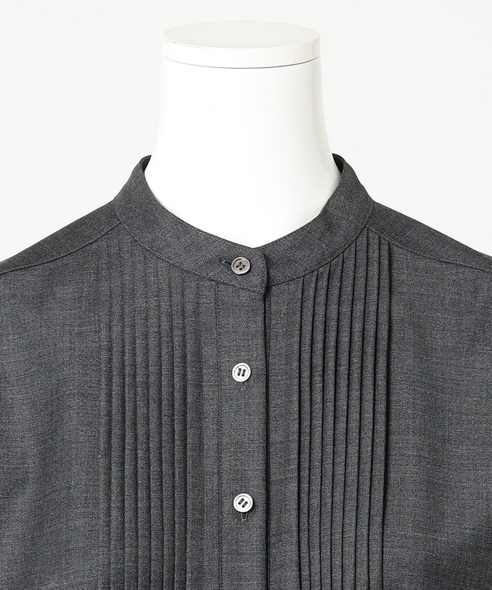 23区 L 【R(アール)】ウールトロストレッチ ピンタックブラウス 