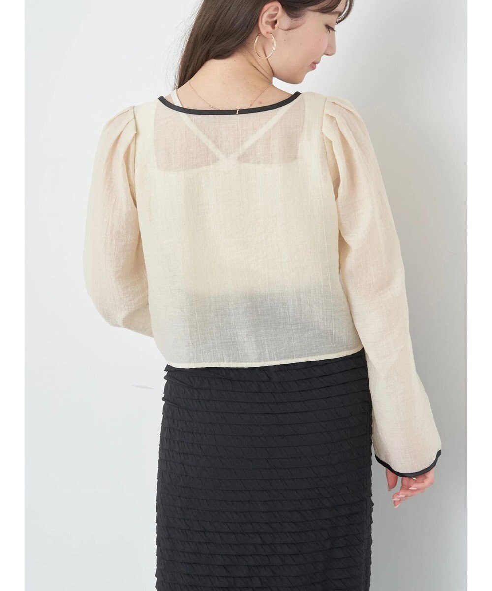 earth music&ecology シアーパイピングシャツ 