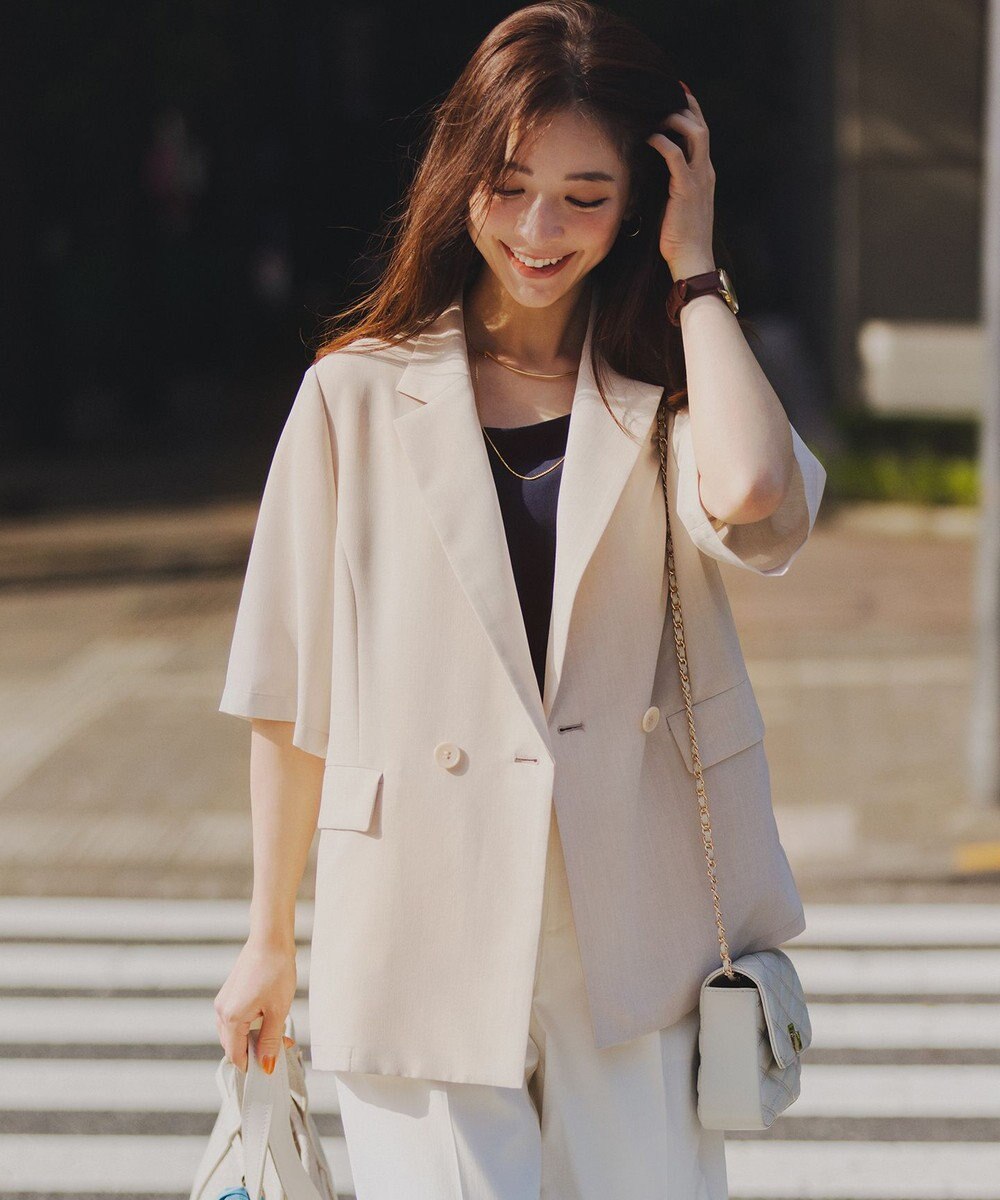 ANY SIS 【接触冷感・速乾・UVカット・洗える】スイートクール ジャケット 