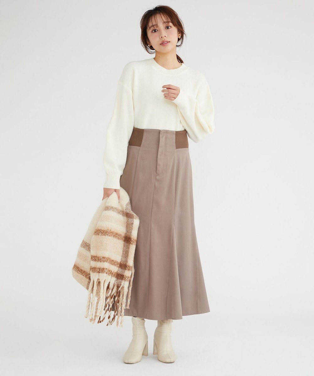 Feroux 【洗える】クルーネックニット プルオーバー 