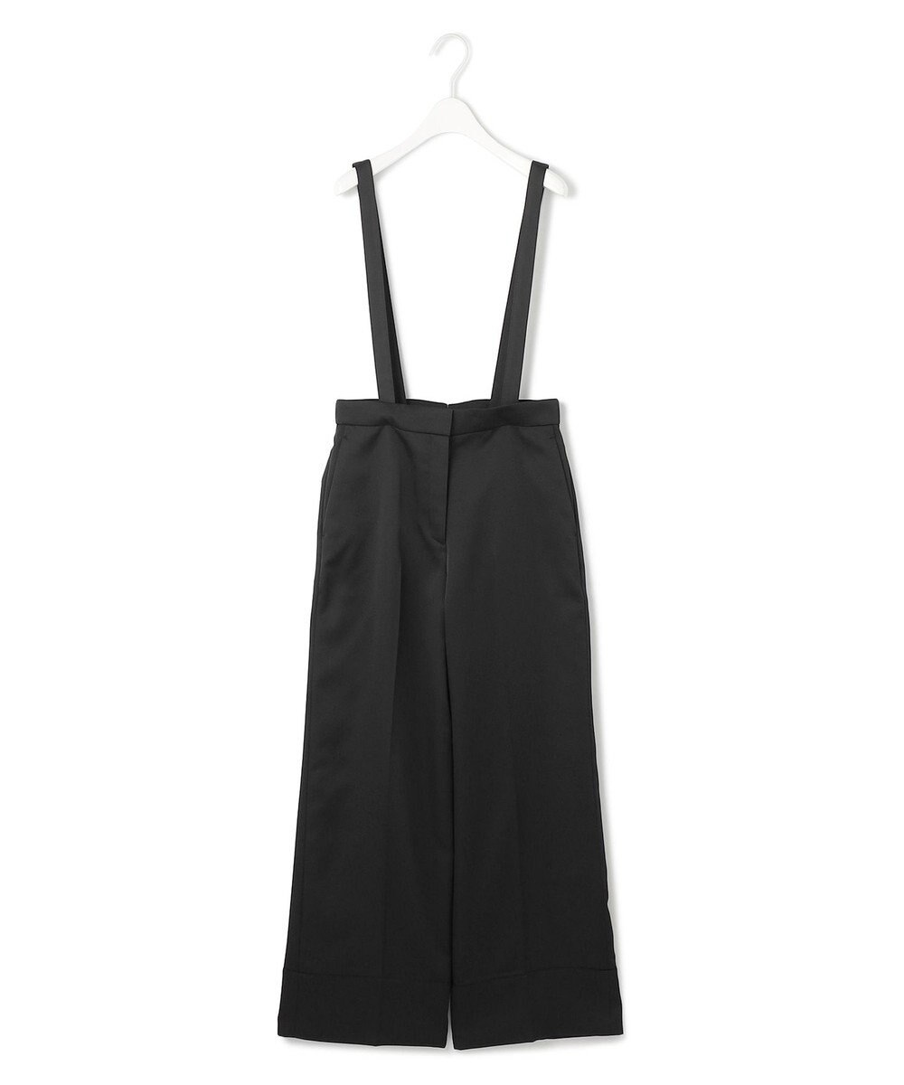 ICB L 【CLASSY.1月号掲載・2WAY・洗える】 クリアサテン ワイドストレートパンツ 