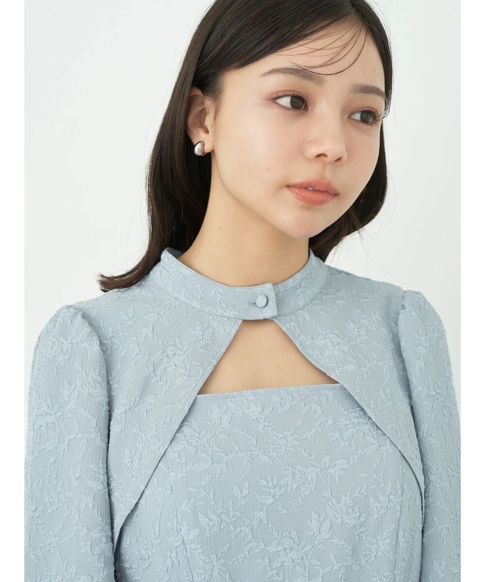 earth music&ecology ＳＥＴ２点ジャガードボレロ＋ワンピース 