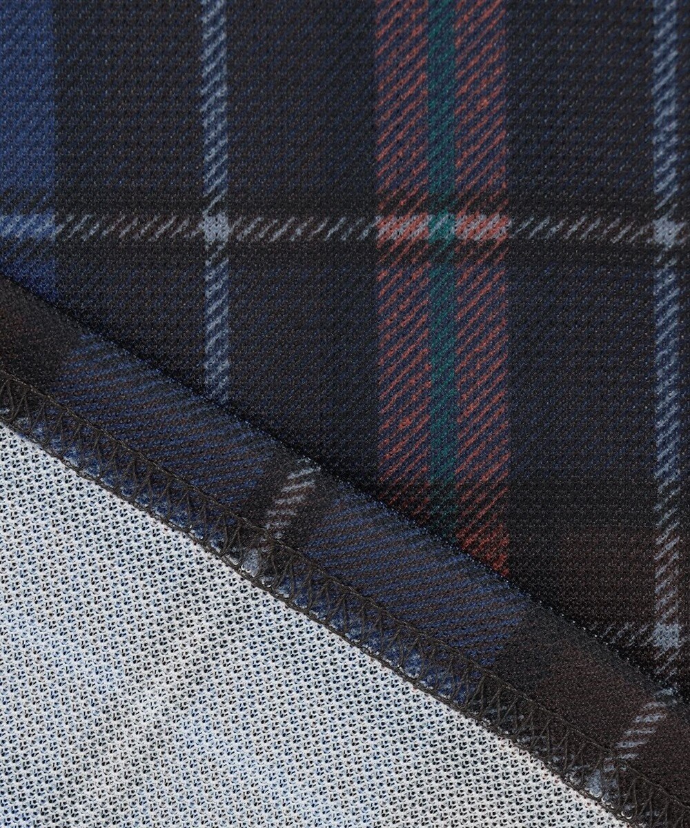 23区GOLF 【WOMEN】【日本製】チェック柄 長袖ポロシャツ 