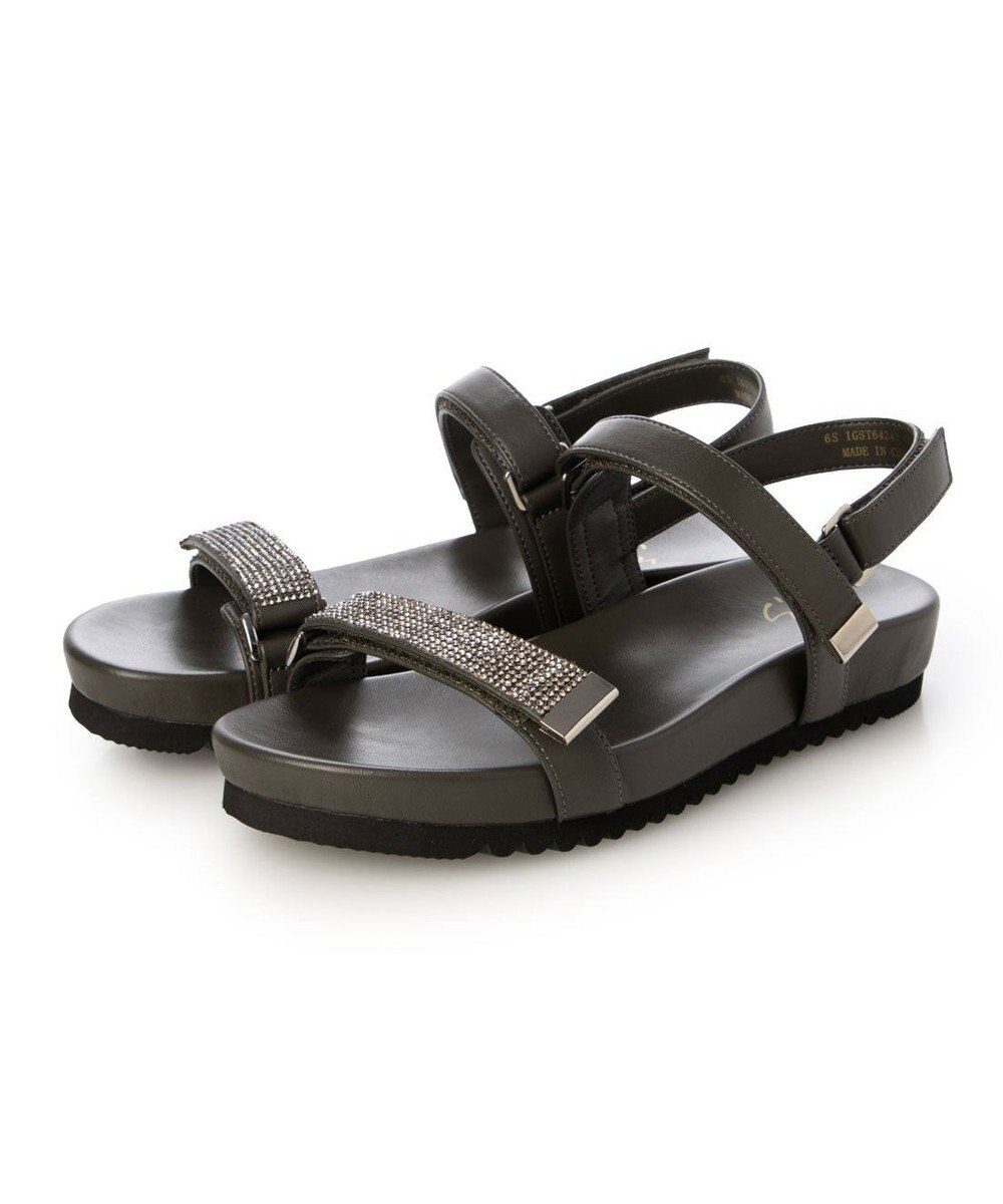 ing <ing>ラインストーンフットベットサンダル 