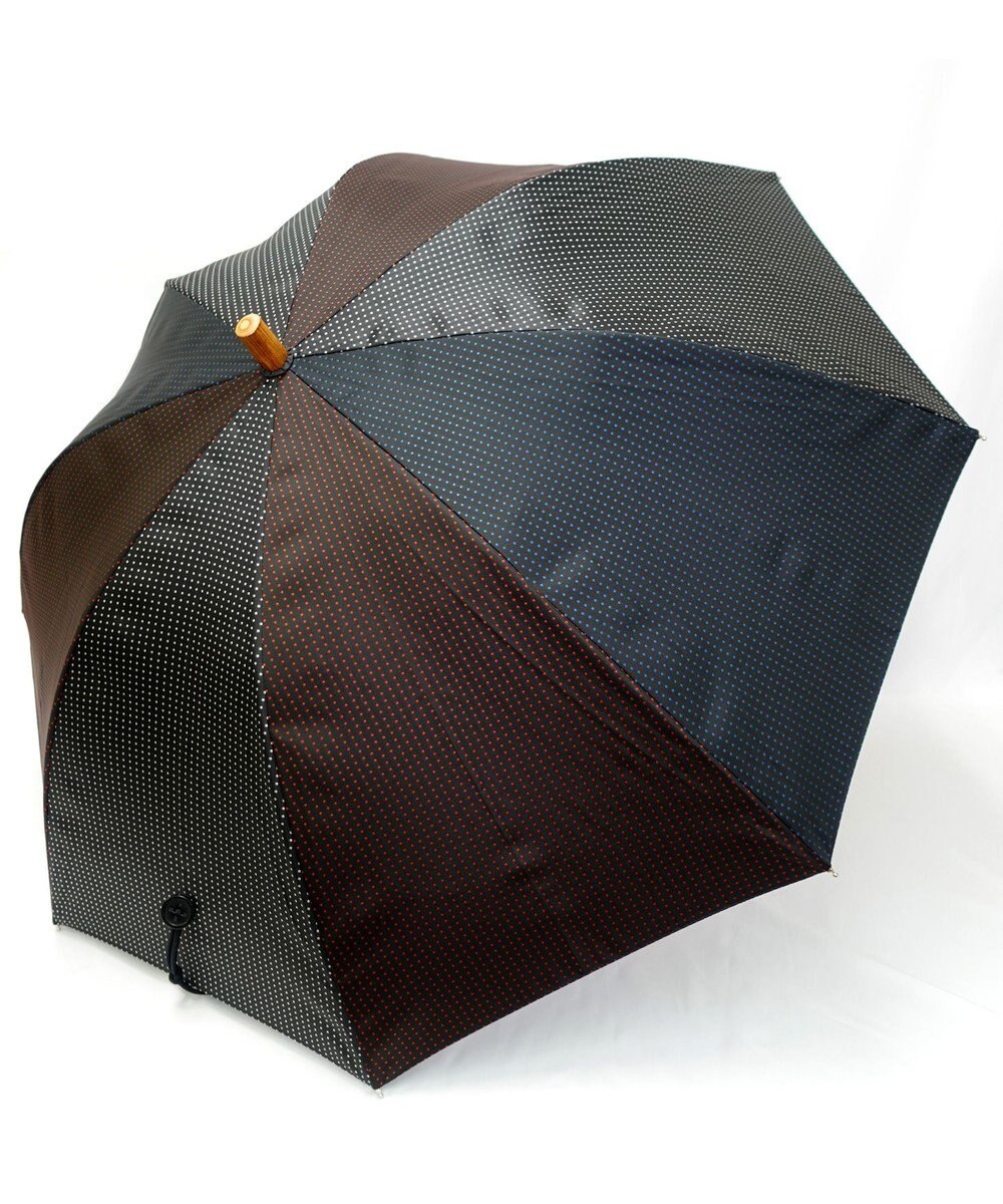 +RING UNISEX プラスリング 晴雨兼用（長ショート） ピンドット T1322 