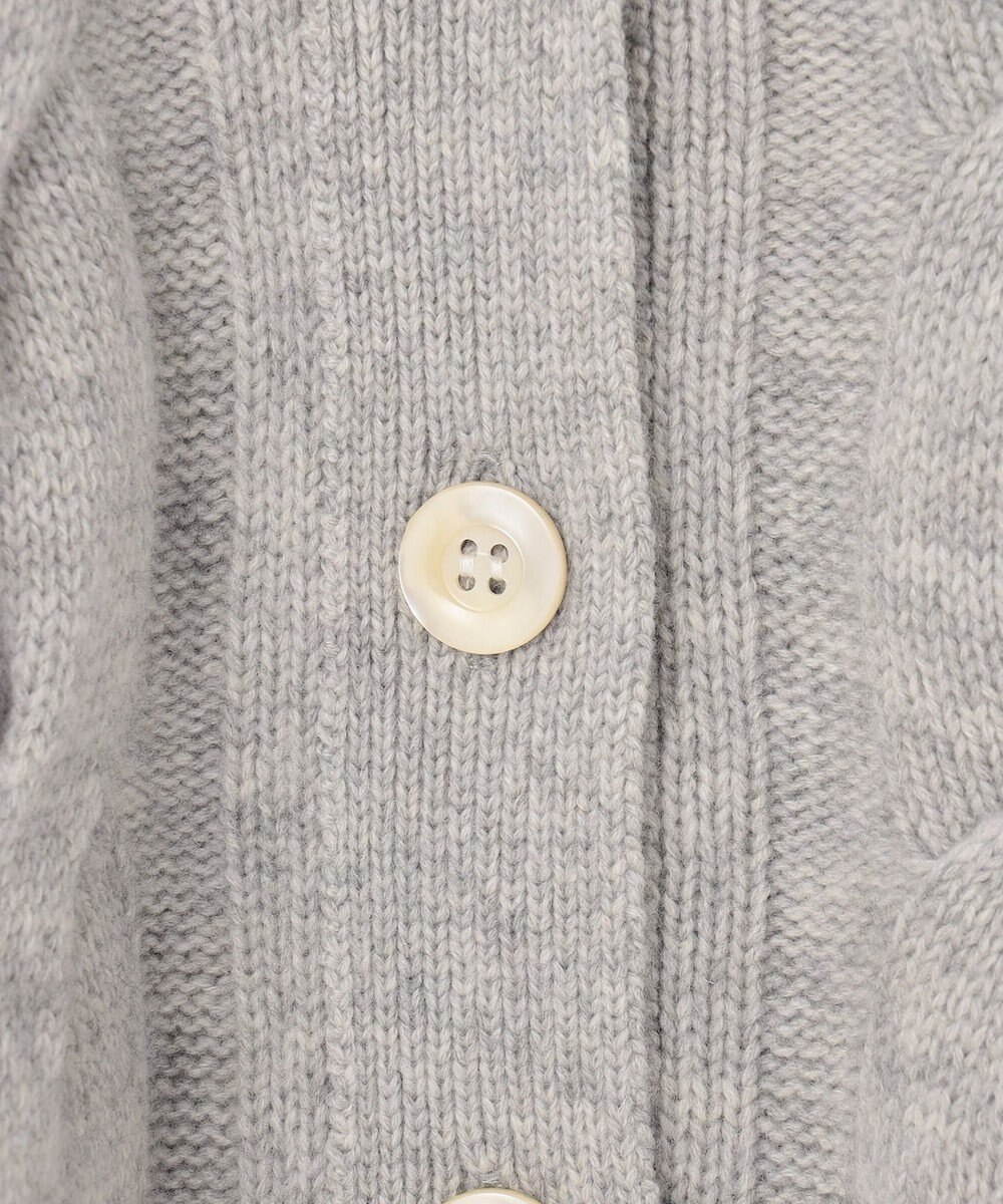 自由区 【洗える】ウールカシミヤブレンド ニットカーディガン 