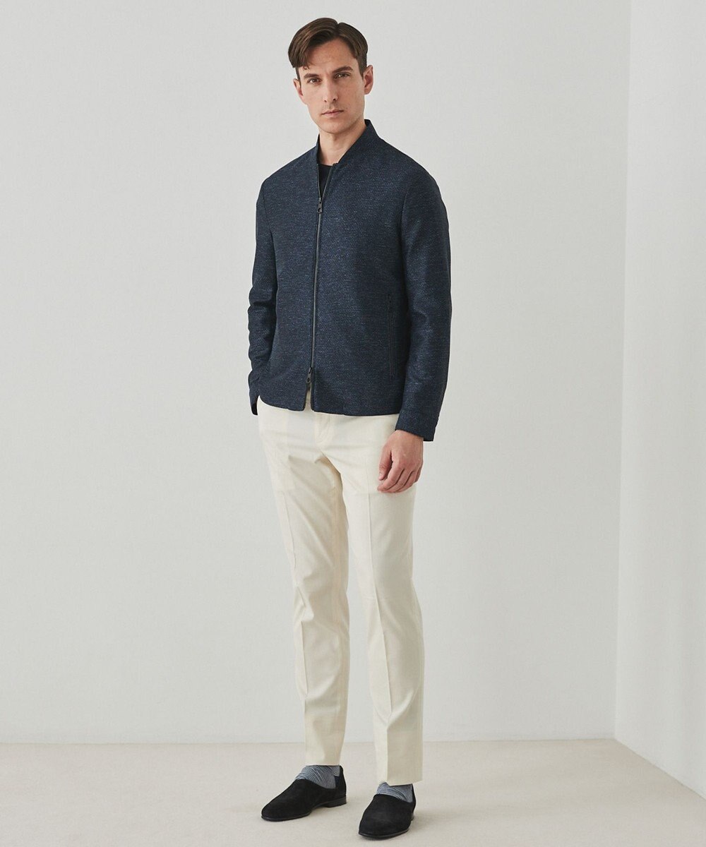 GOTAIRIKU ジャケットのインナーに最適【WEB&一部店舗限定】キレイ目 鹿の子 ビズ長袖Tシャツ 