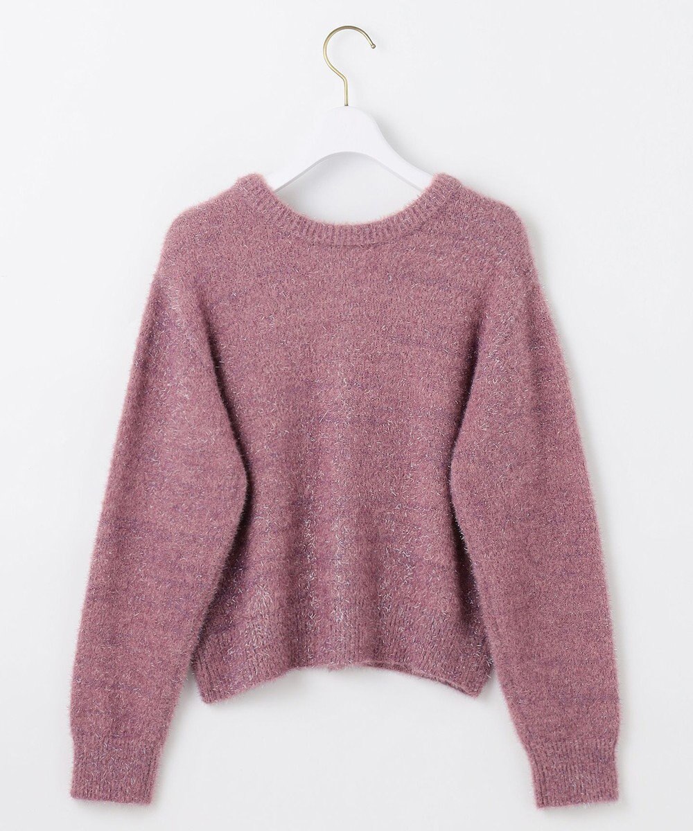 ANY SIS 【前後着用可】スパークルシャギー カーディガン 