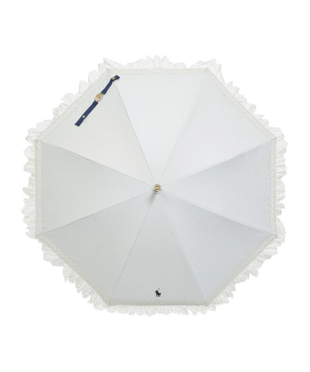 MOONBAT 【遮光/晴雨兼用日傘】POLO RALPH LAUREN(ポロ ラルフローレン) エンブフリル 長傘 遮熱 UV 