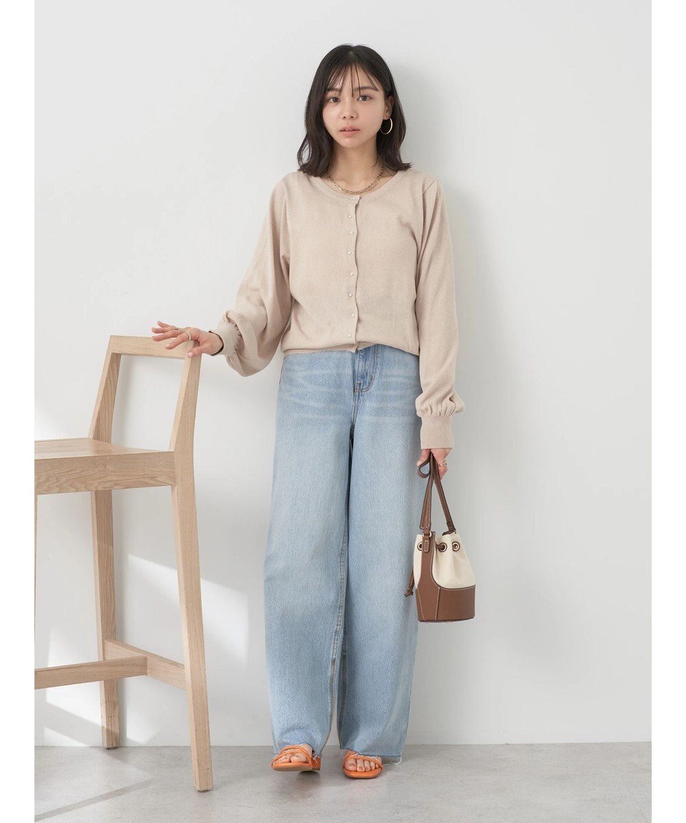 earth music&ecology 前後２ＷＡＹちびパールボタンカーディガン 