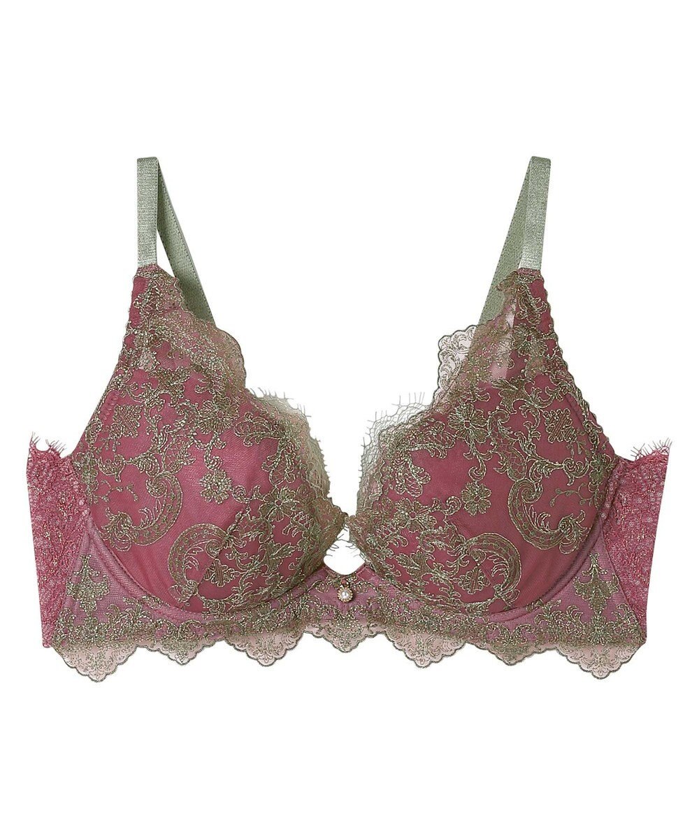 AMPHI ブラジャー 谷間メイク 脇高設計 細身え効果 Gカップまで対応 大きいサイズ 【Glama-Rich グラマリッチ 脇スッキリタイプ】ブラ BYJ603 アンフィ／ワコール 