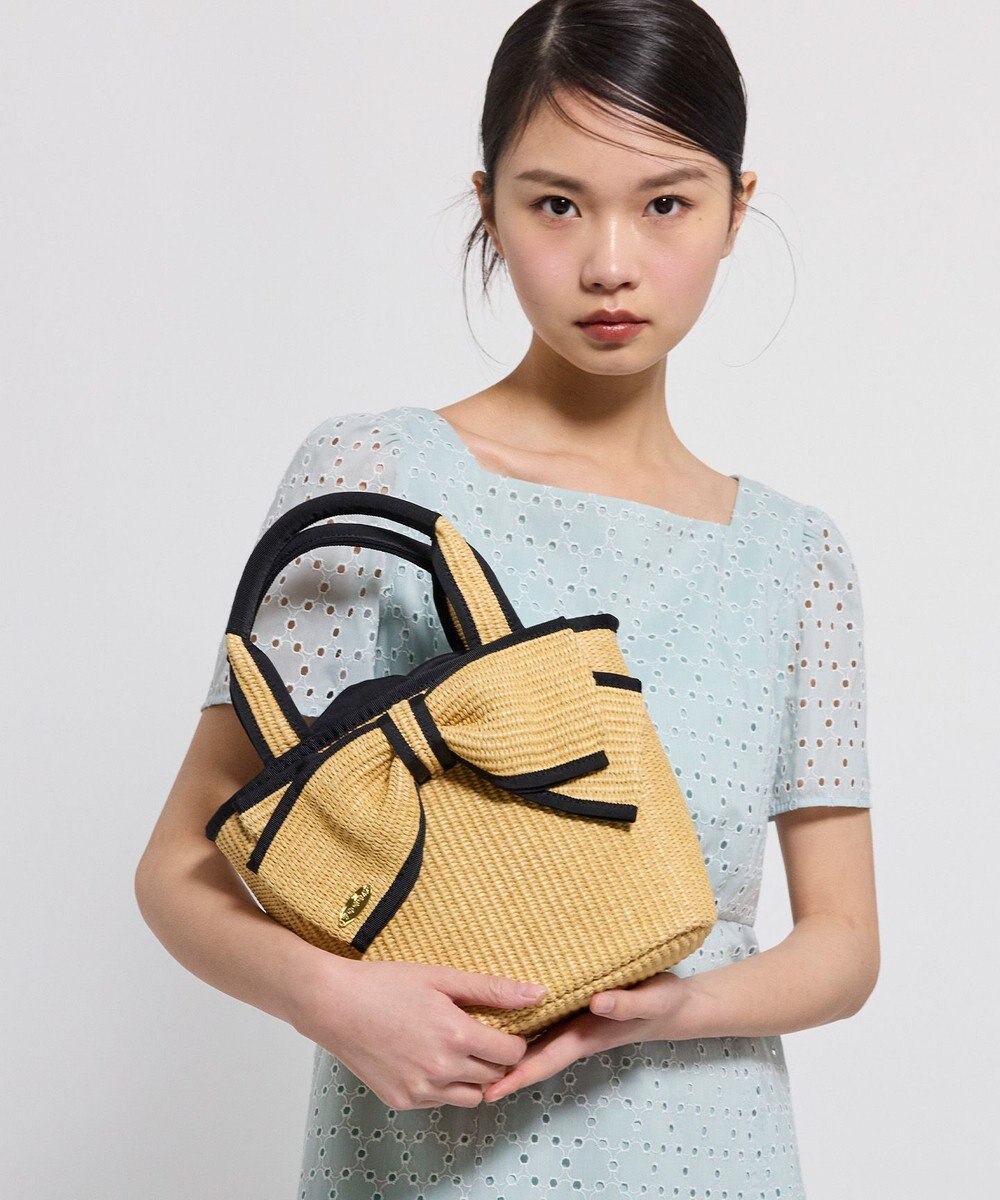 TOCCA BIG RIBBON SUMMER POCHETTE かごバッグ 