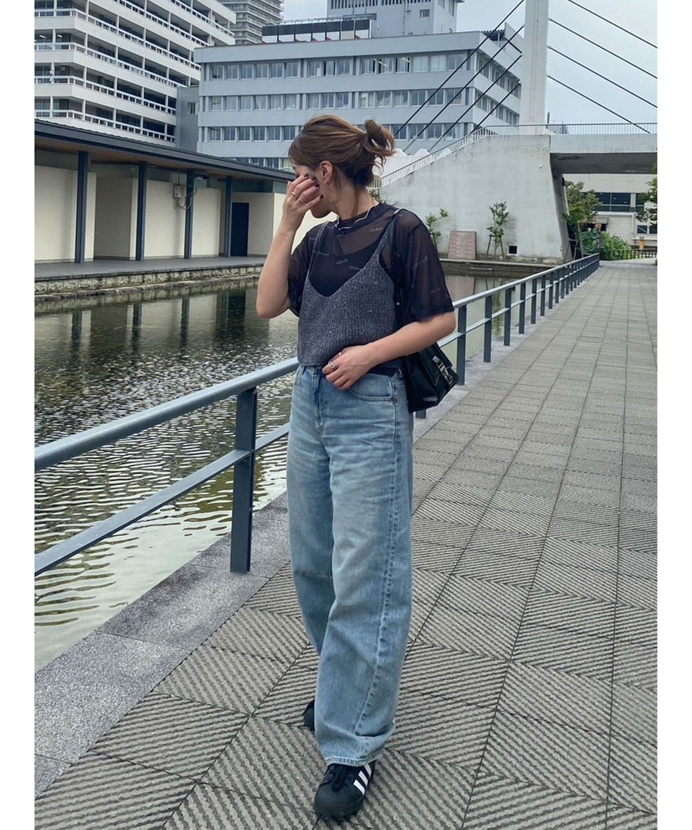 Green Parks ロゴ入りチュールトップス 