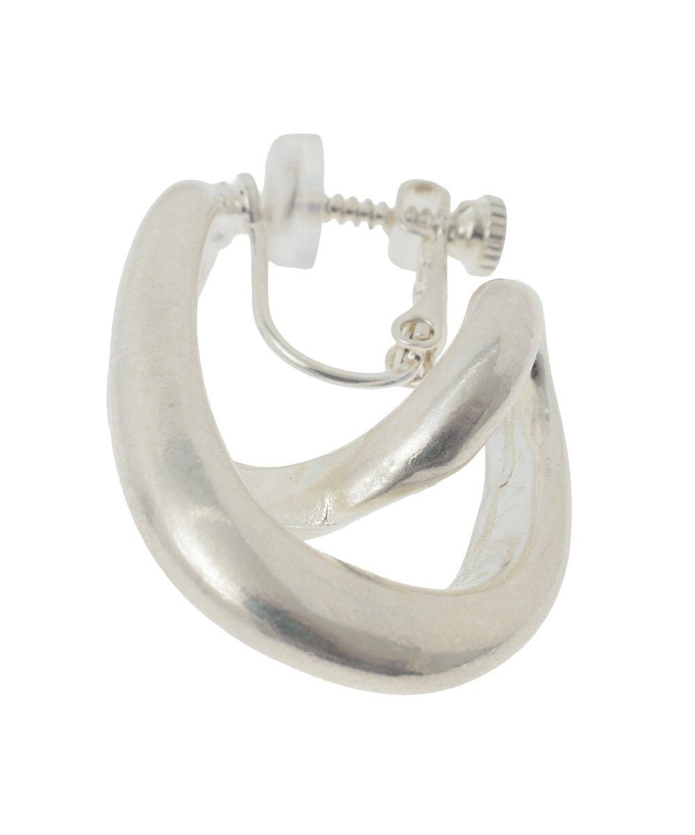 YECCA VECCA クロスフープイヤリング 