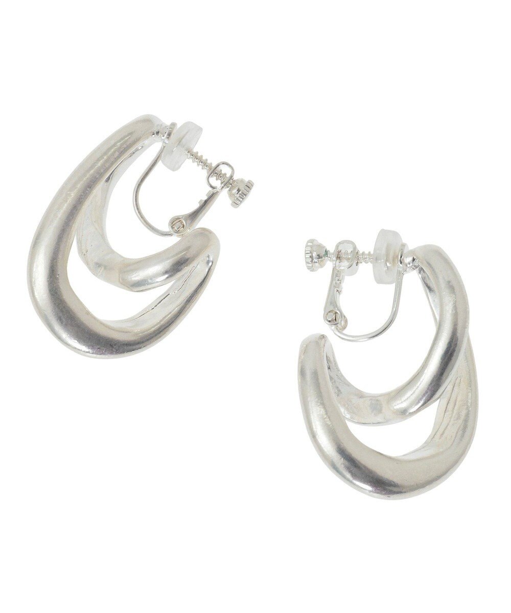 YECCA VECCA クロスフープイヤリング 