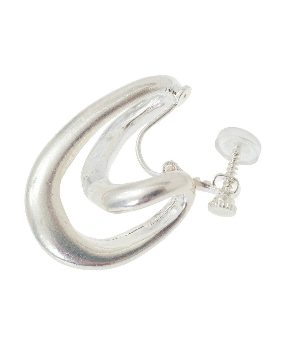 YECCA VECCA クロスフープイヤリング 