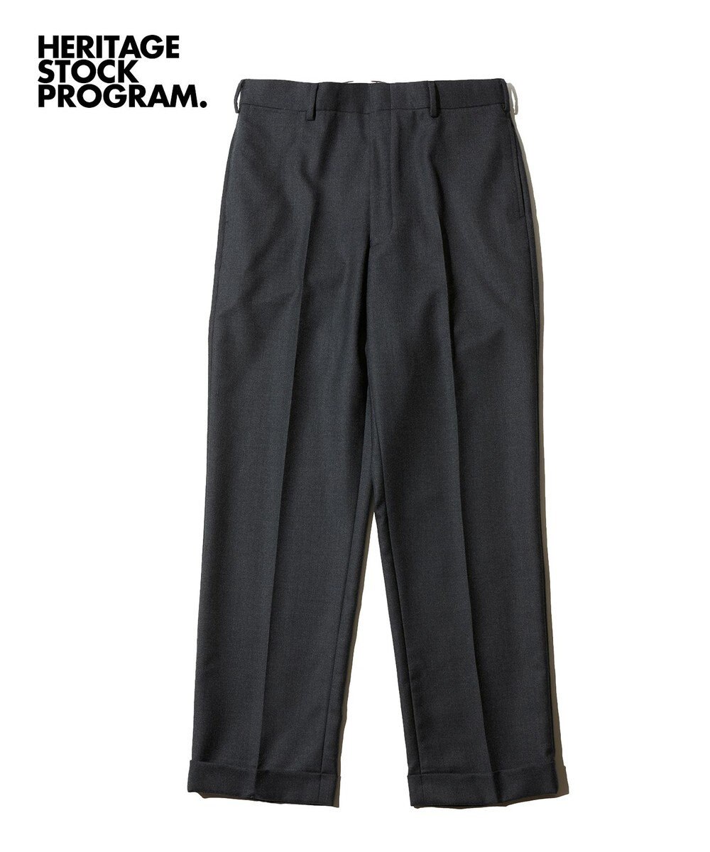 J.PRESS MEN 【J.PRESS ORIGINALS】PEPPIN MERINO SAXONY PIPED STEM TROUSERS / JAPAN MADE 
