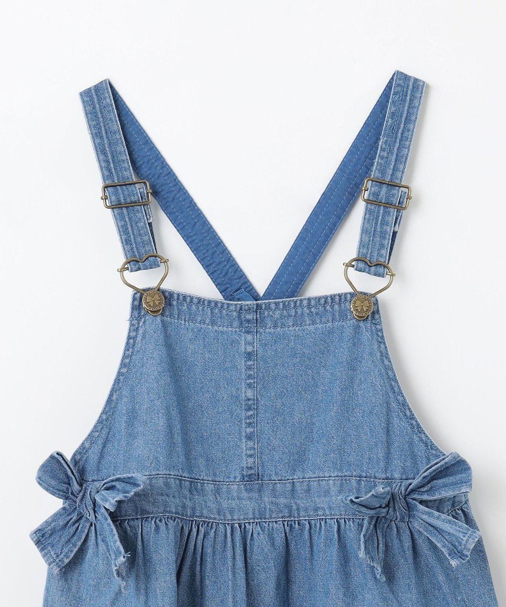 ANY KIDS ティアード デニムジャンパースカート 