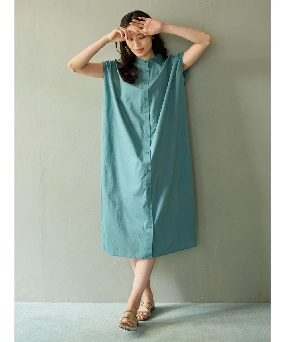 Green Parks ・Ｐｅｔｉｔ　Ｆｌｅｕｒ　カラーシャツワンピース 