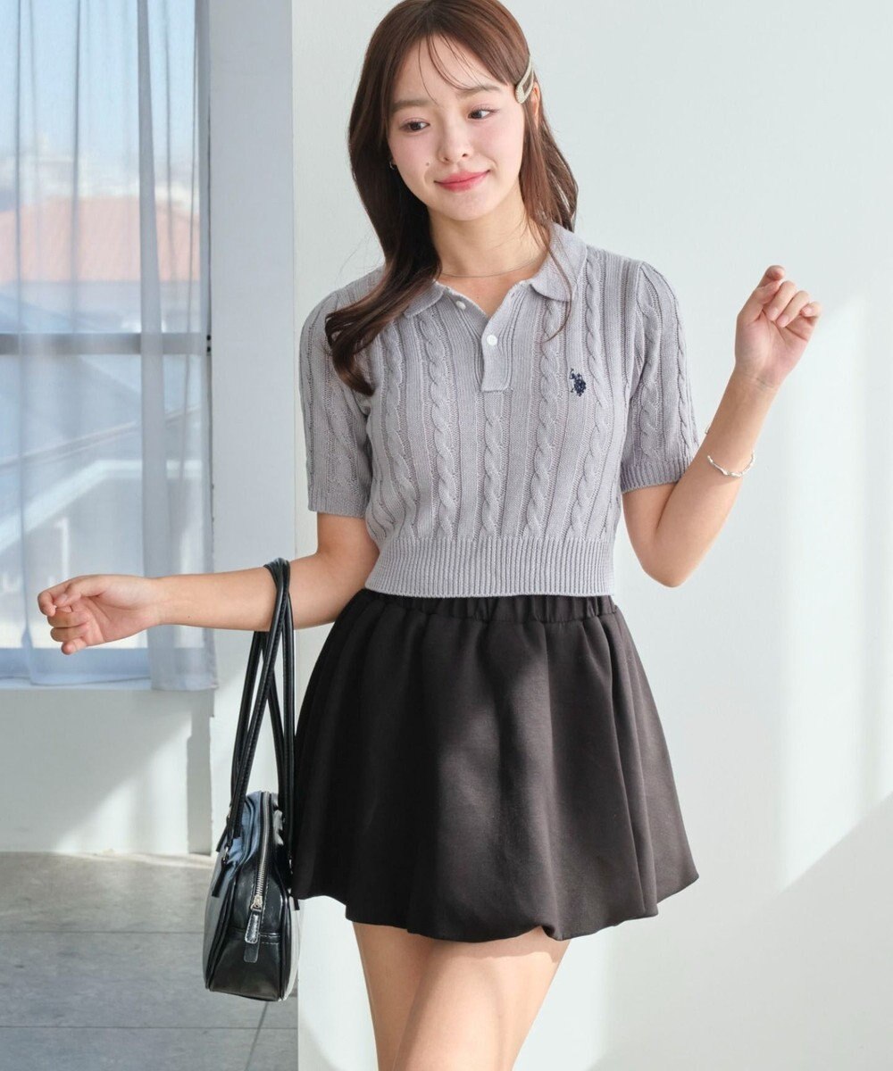 WEGO 別注USPOLO　ケーブルニットポロ 