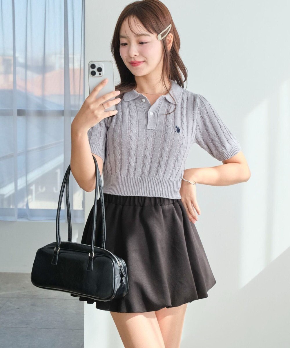 WEGO 別注USPOLO　ケーブルニットポロ 