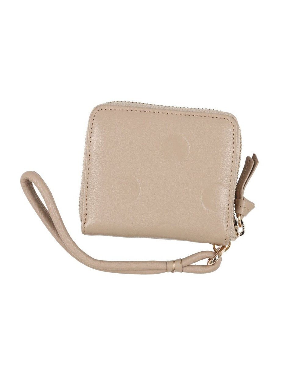 UNBILLION ペルケ perche / ドット型押しパームフィットストラップウォレット 