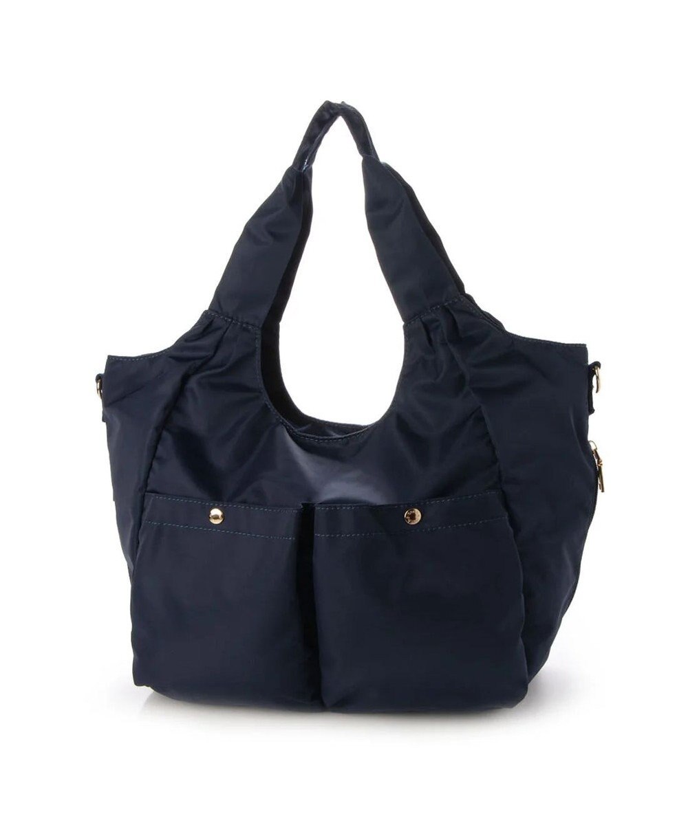 UNBILLION cachecache ナイロンマルチポケット2wayトート 