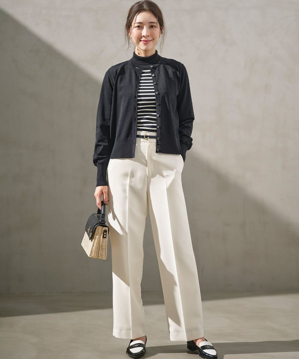 組曲 S 【WEB限定】ベーシックダブルクロス ワイドストレートパンツ 