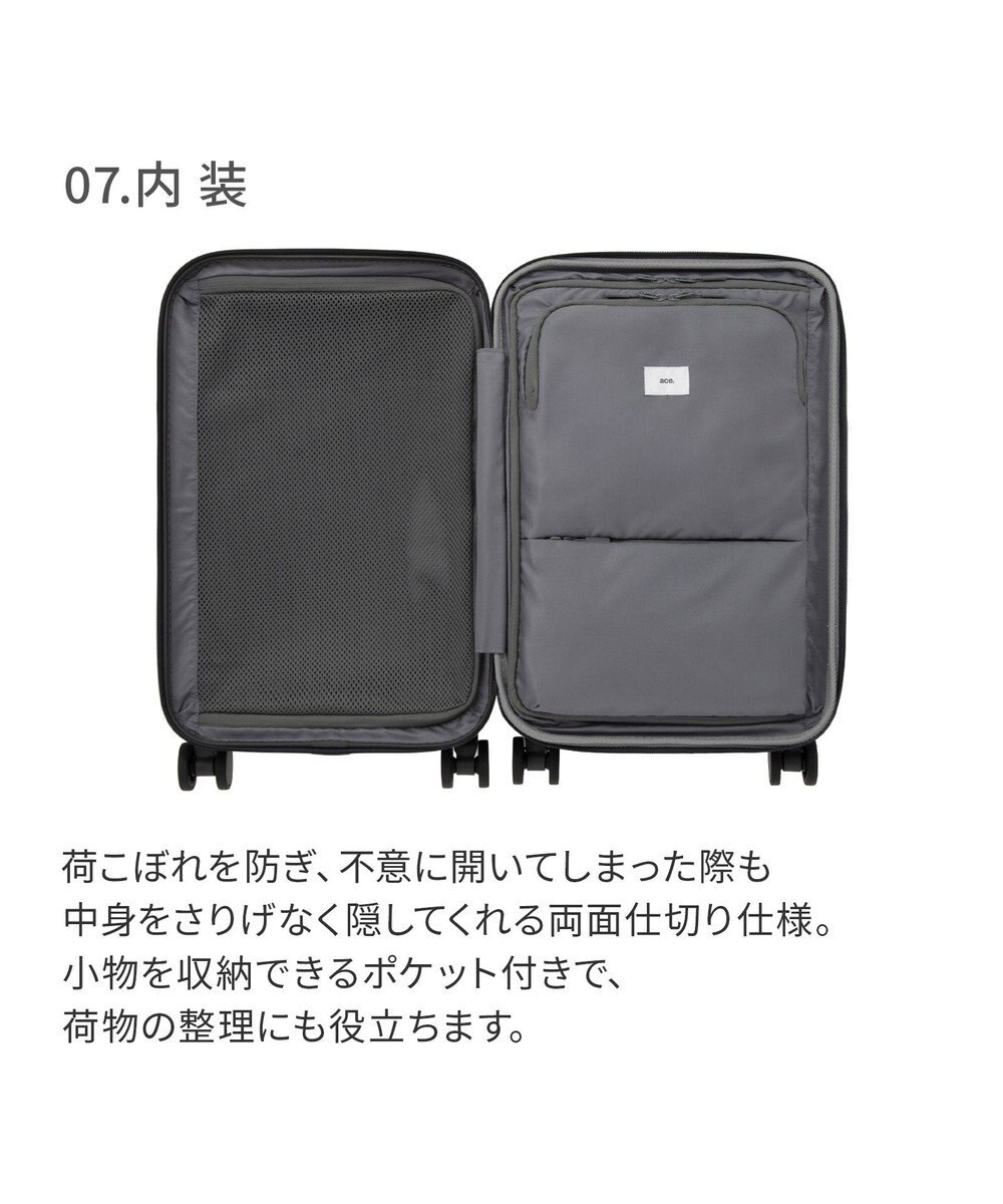 ACE BAGS & LUGGAGE ace. トルク スーツケース 40/48L 機内持込 A4/14.0インチPC収納  ガーメントケース付 09091 トルク 