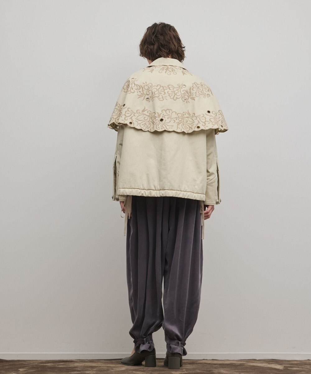 GRACE CONTINENTAL ケープ付カバーオールジャケット 