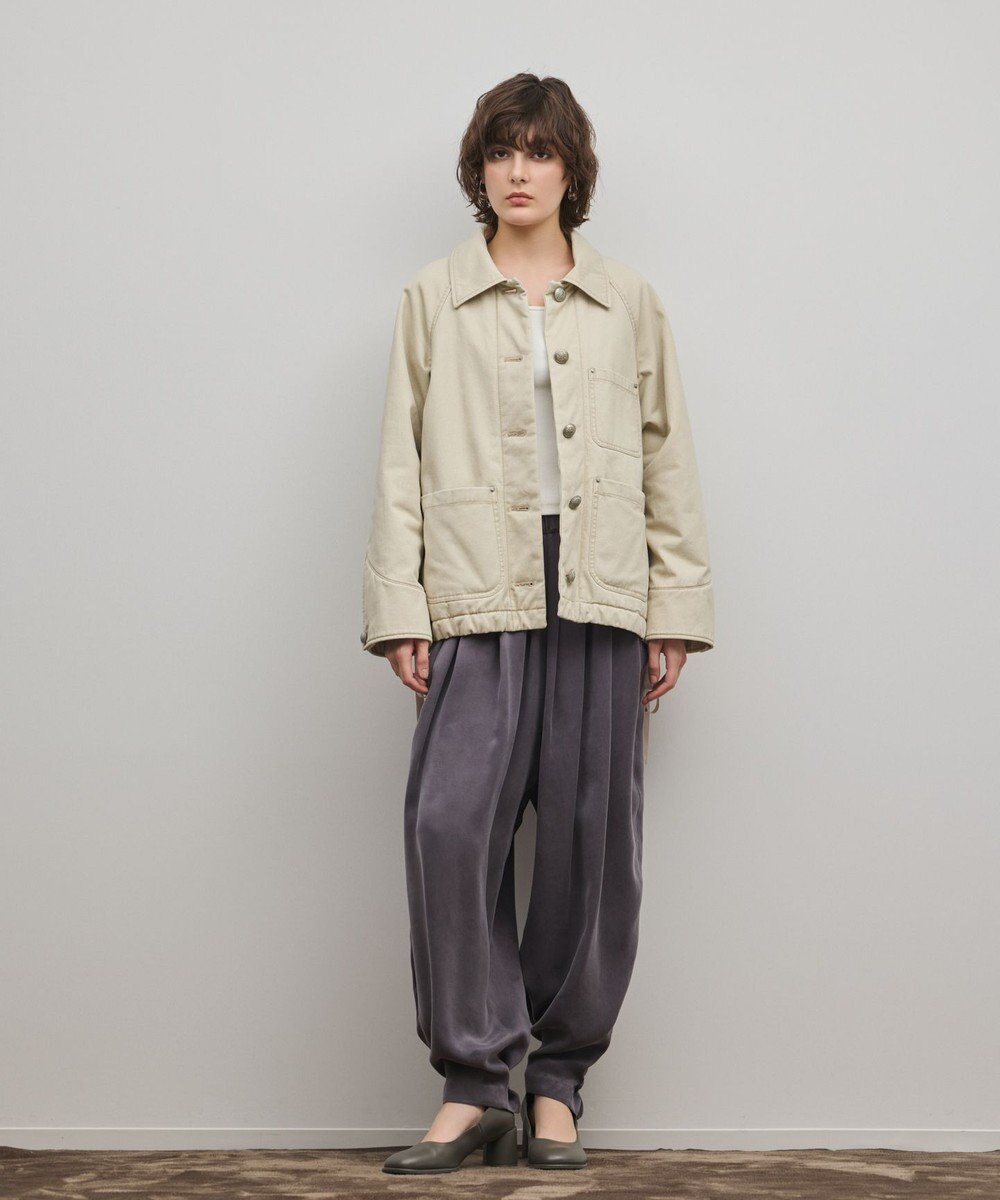 GRACE CONTINENTAL ケープ付カバーオールジャケット 