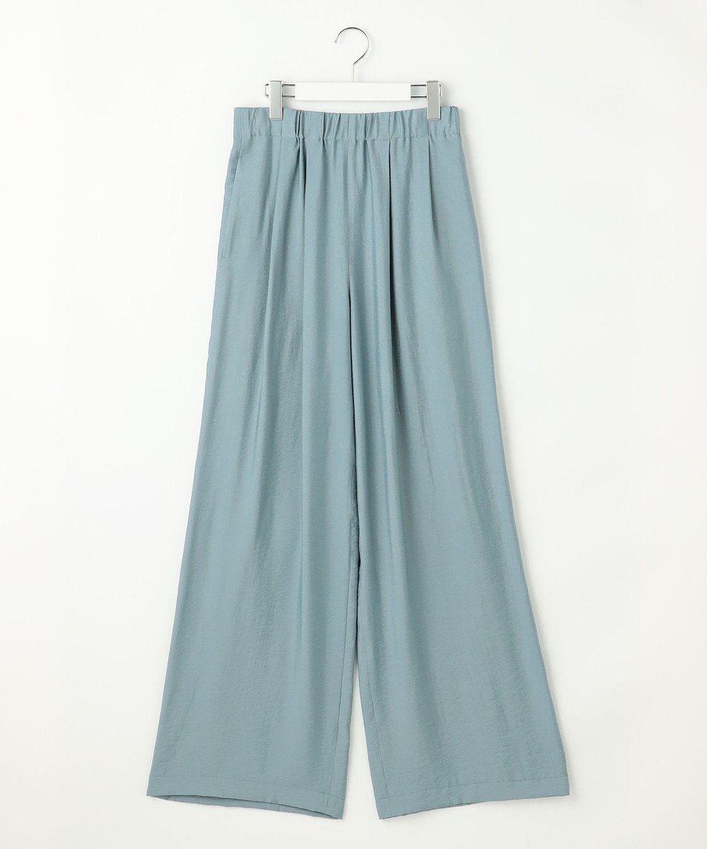 自由区 L 【SHIHOさん着用・ご好評アイテム・新色追加・セットアップ対応】エアリーツイルワイド パンツ 