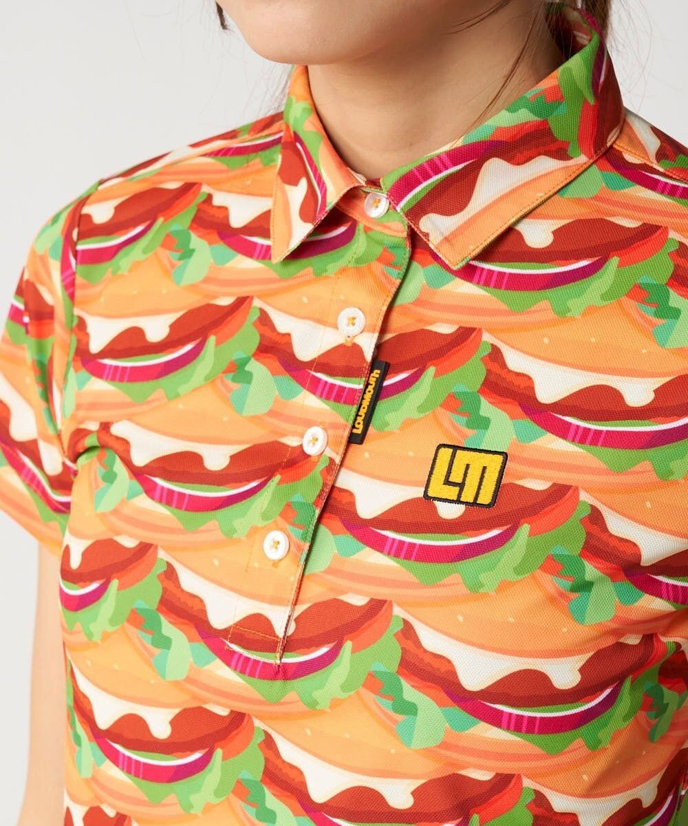 FILA GOLF／marie claire 【Loudmouth】柄ポロシャツ 