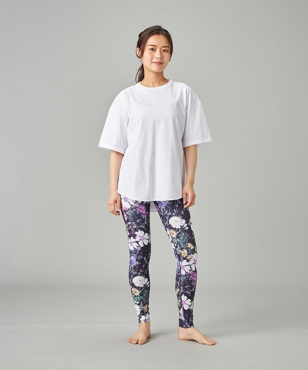 Chacott Chacott BALANCE ローズガーデンプリントレギンス 