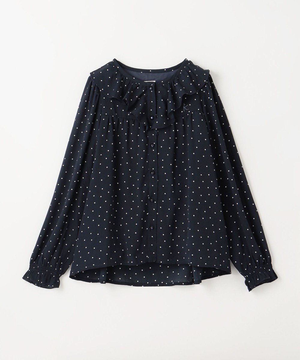 組曲 KIDS 【150-160cm】ラッフルドット ブラウス 