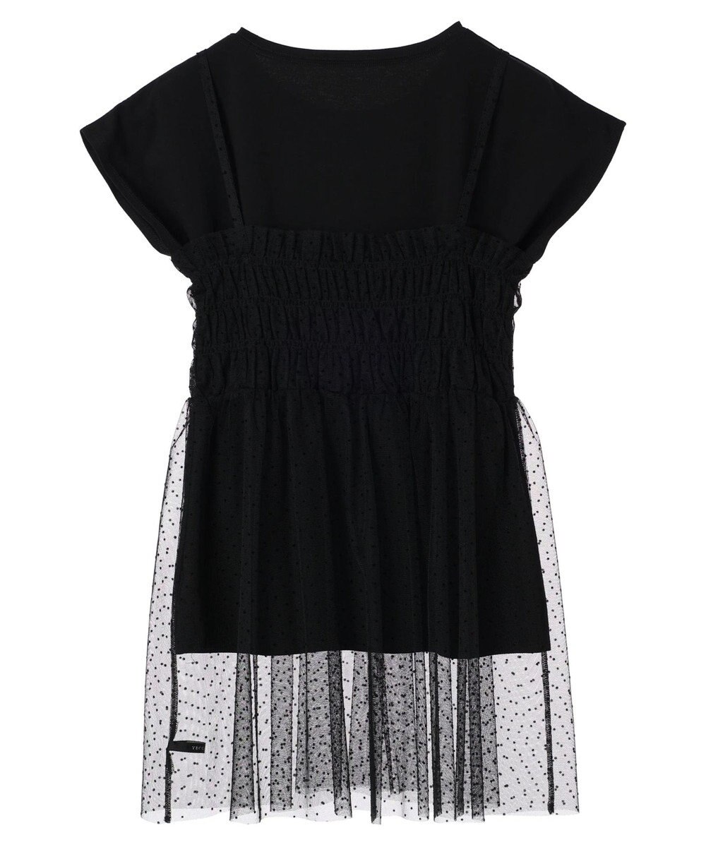 YECCA VECCA 【2点SET】マルチwayチュールオーバーキャミSET/Tee 