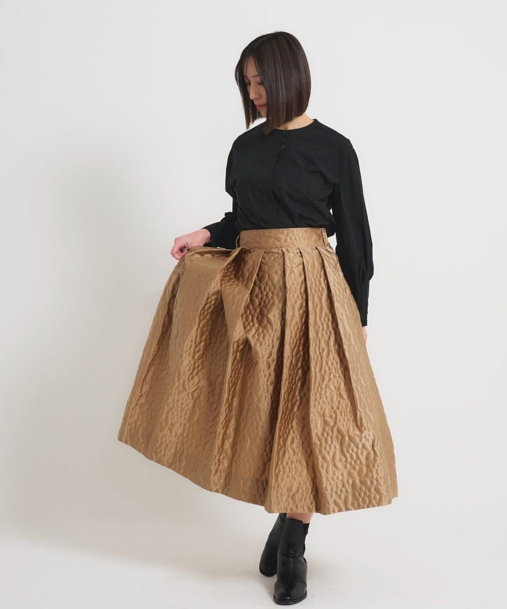 muuc 【土の凹凸を表現したナイロン素材】テレイン スカート 