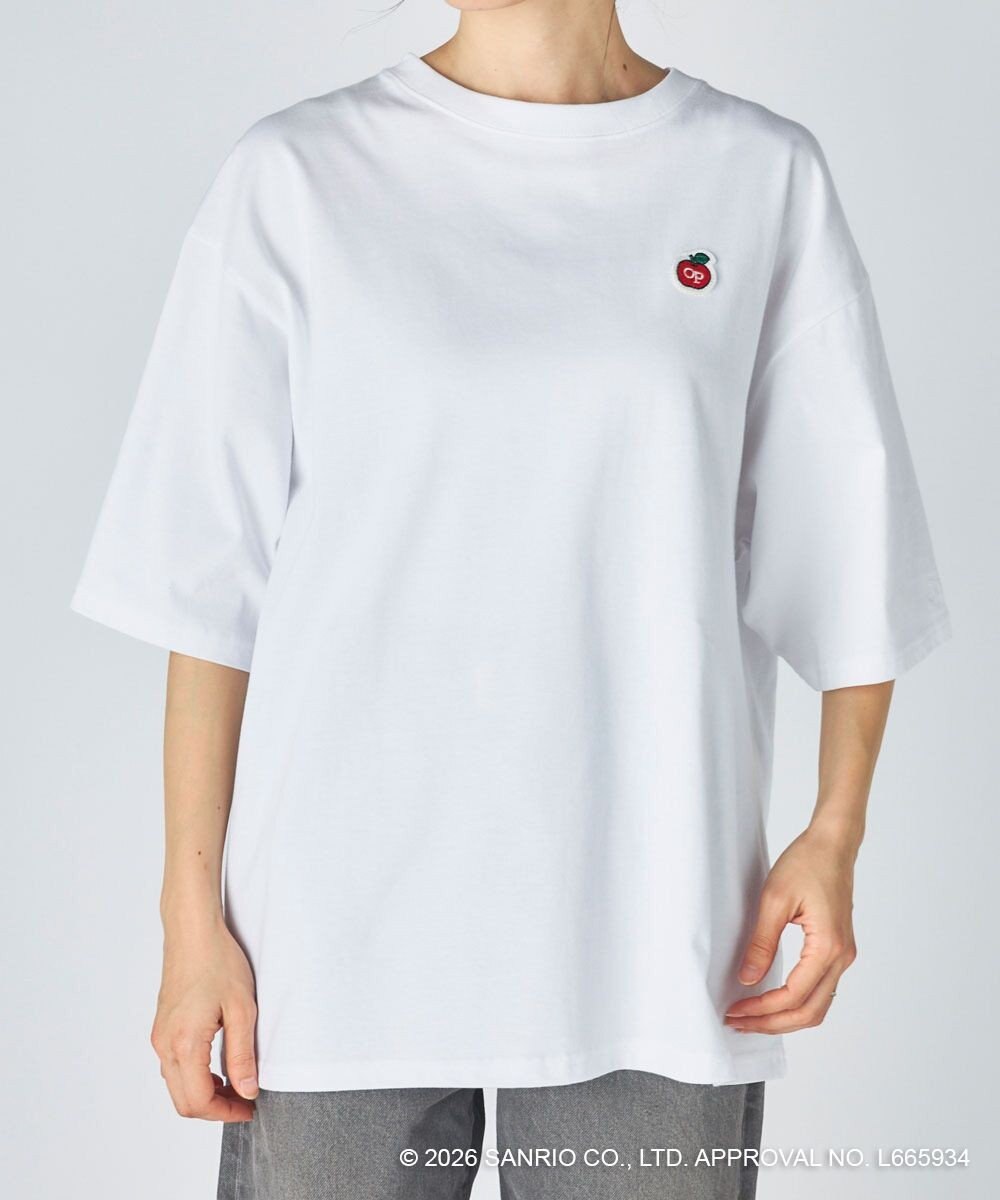 OP／FILA 【Ocean Pacific×ハローキティ】サガラ刺しゅうビッグTシャツ 