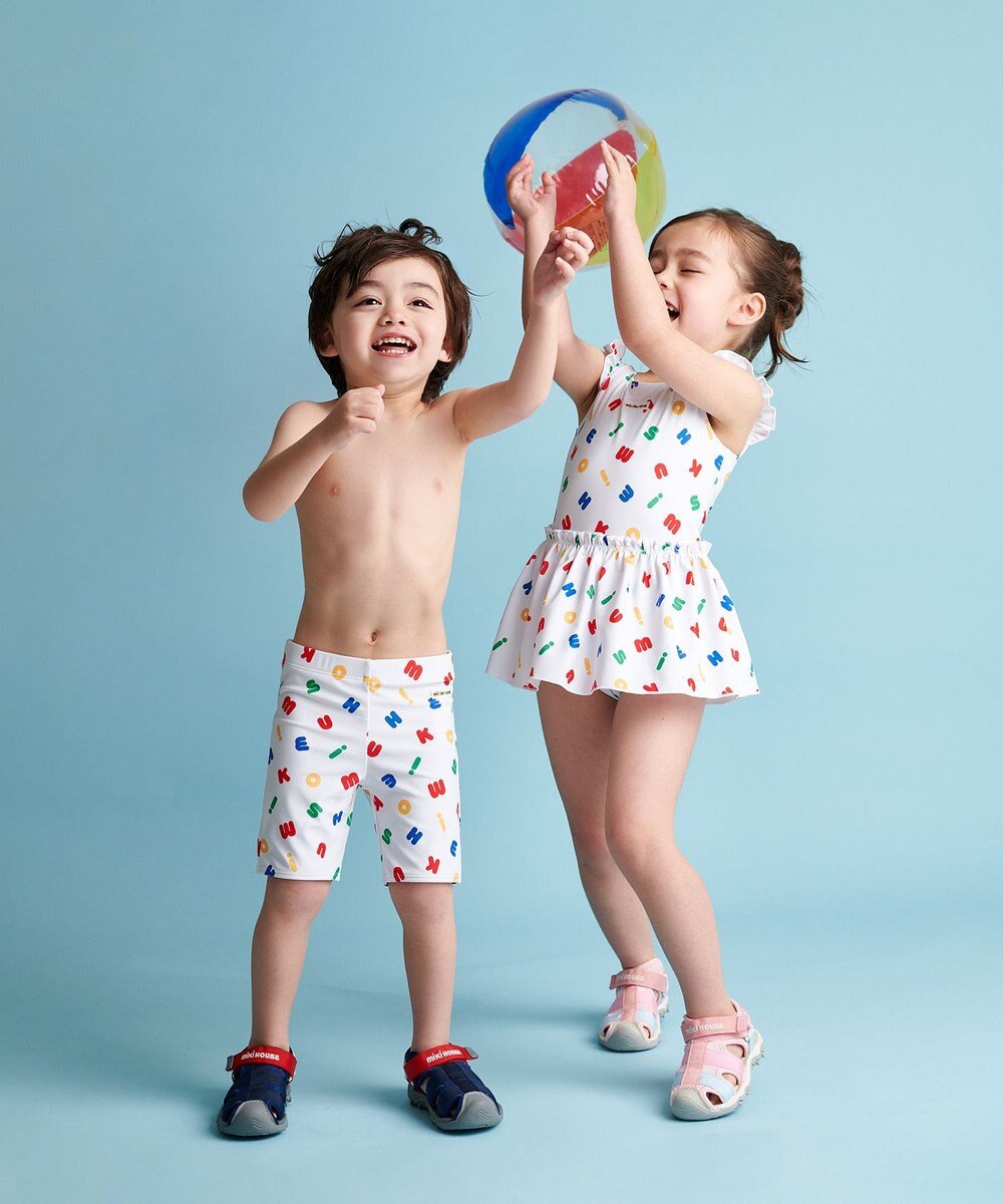 MIKI HOUSE HOT BISCUITS 【ミキハウス】【70-130cm】ワンピース水着 
