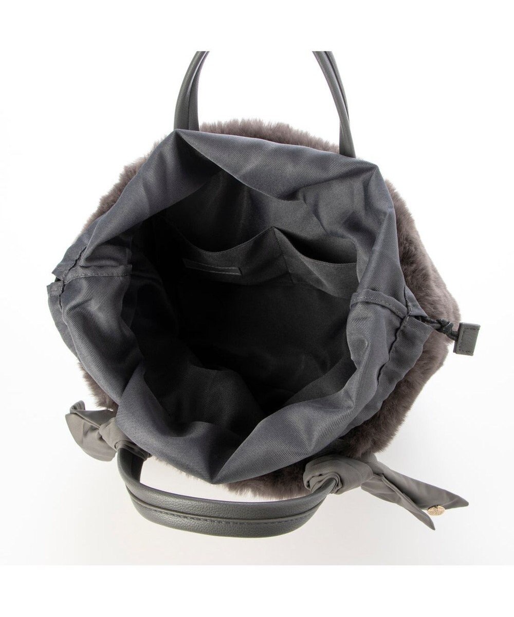 UNBILLION カシュカシュ cachecache / エコファーコンビリボントートバッグ 