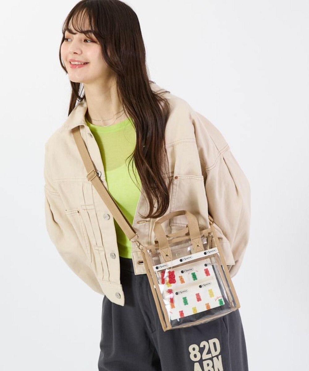 LeSportsac CLEAR MINI N/S TOTE/ハリボーゴールドベアーズ/クリア 