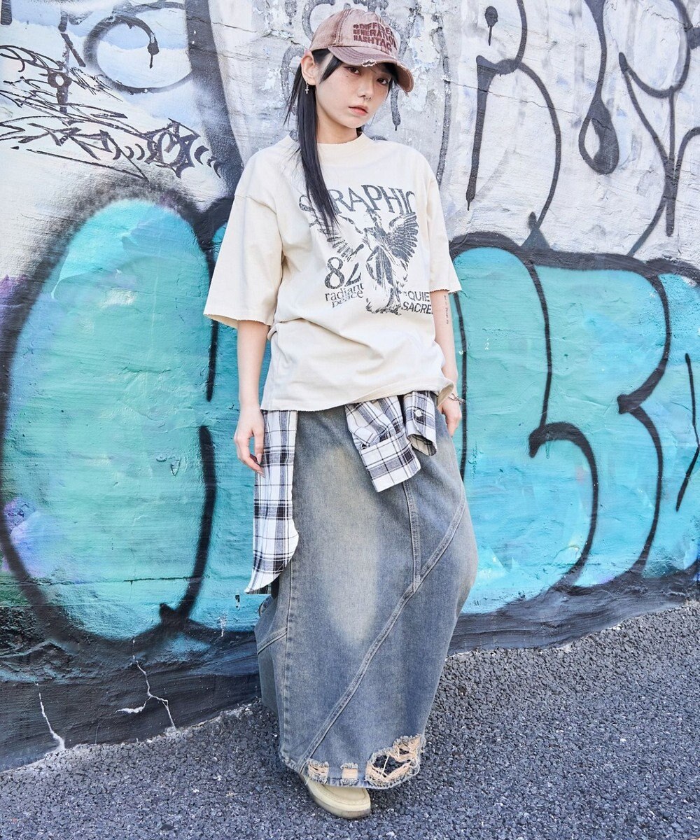 WEGO 【ユニセックス着用ITEM/MLサイズ展開】ブリーチヴィンテージグラフィックT（SS） 